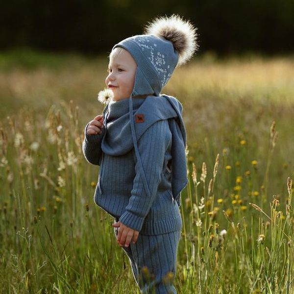 Hovedbilde Ullcardigan Mossy, gråblå