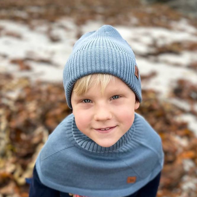 Hovedbilde Ull lue Beetal, 2-4 år, gråblå