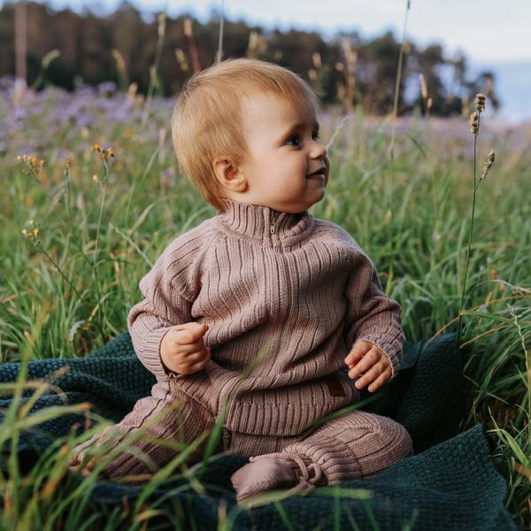 Hovedbilde Ullcardigan Mossy, støvrosa